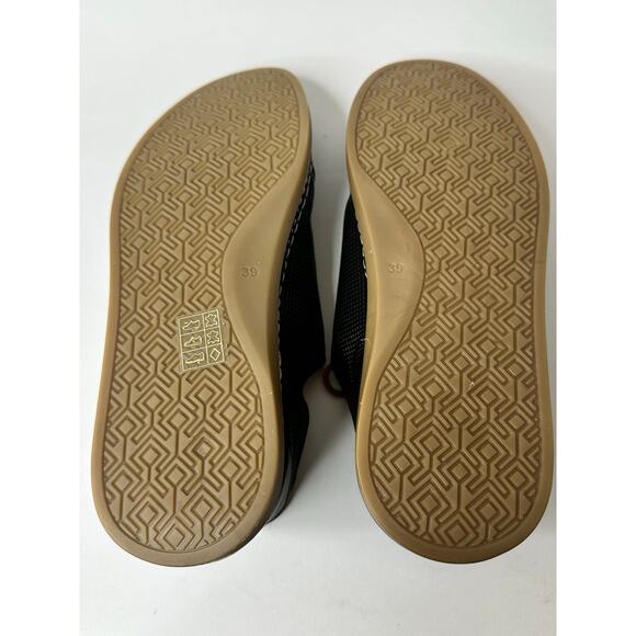 Cools 21 Women's Oscar Hidden Lace Perforated Leather Sneakers  Black  US 8.5 - Picture 7 of 8